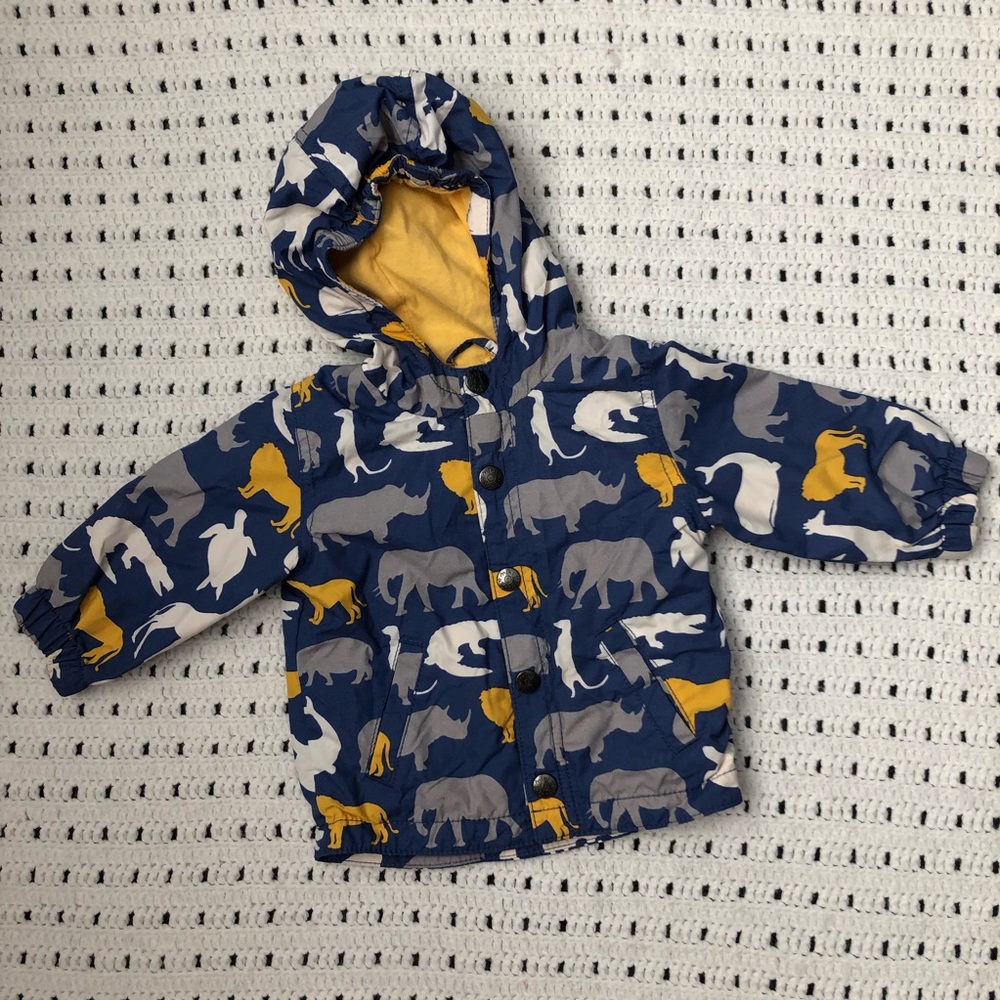 Baby Boden jacket with animals 6-12 months